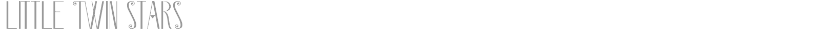 Little Twin Stars font preview